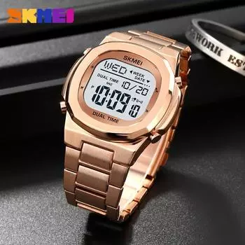 Supply Moment Красивые мужские многофункциональные стальные электронные часы для спорта на открытом воздухе водонепроницаемые мужские студенческие часы-хронограф