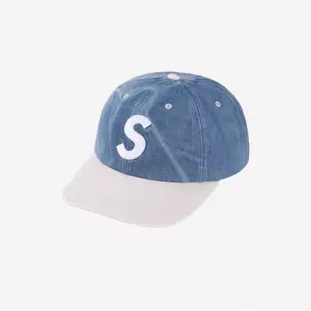 Supreme 2 Tone S Logo 6 Panel Washed Denim 24SS