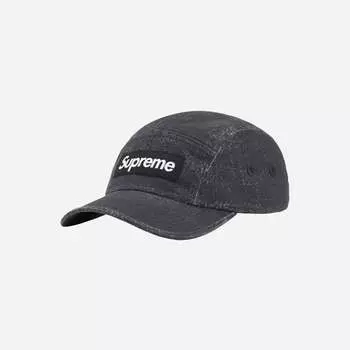 Supreme Coated Cordura Camp Cap Black 22SS