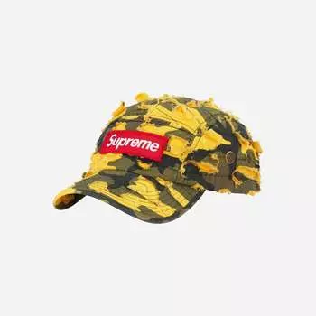 Supreme Griffin Camp Cap Yellow Camo 22FW -
