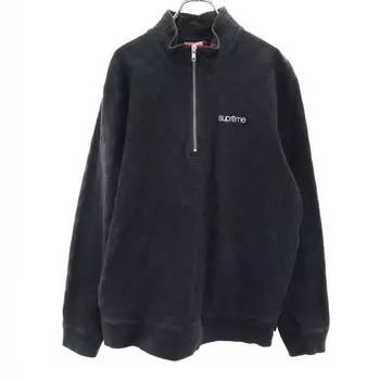 Supreme Long sleeve Half zip T-shirt M black pullover Men s Used