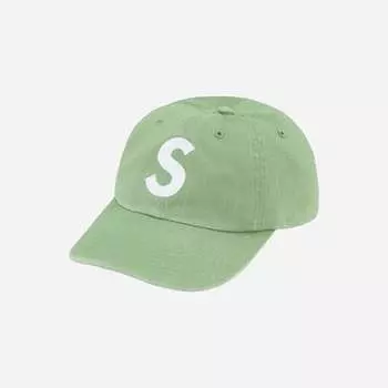 Supreme Pigment Print S Logo 6 Panel Light Sage 22FW —