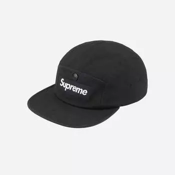 Supreme Snap Pocket Camp Cap Black 23FW -