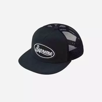 Supreme Terry Mesh Back 5 Panel Black 24SS Cap