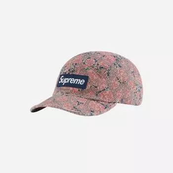 Supreme Washed Chino Twill Camp Cap Floral Cards 21FW -