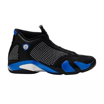 Supreme x Air Jordan 14 Retro Black Varsity Royal Мужские кроссовки Chrome BV7630-004