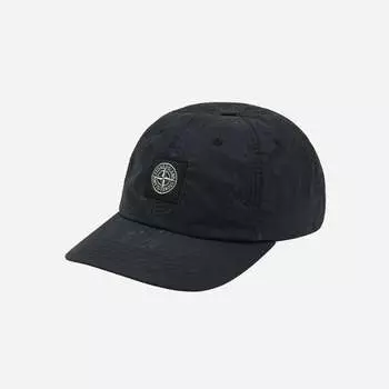 Supreme x Stone Island Painted Camo Nylon 6 Panel Black 20FW -