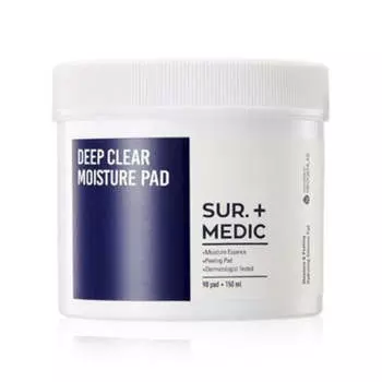 Sur.Medic Plus Deep Clear Увлажняющая подушечка 150 мл 90 шт.