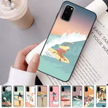 Surf Girls Phone Case For Samsung S 20 21 22 23 plus Ultra for Redmi Note 8 9 10 11 for Huawei Y 5 6 9 Samsung S22plus 5G