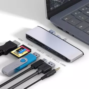 Surface Laptop 2 USB Hub 4K USB USB USB SD TF карта мм Аудио Surface Laptop Gen 1 Gen 2 конвертер адаптер HDMI, 3.0, C, 2.0, ридер, порт 3,5,