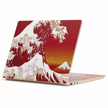 Surface Laptop Go эксклюзивная пленка для кожи Surface Laptop Go наклейка чехол пленка аксессуары защита 004665 японский стиль японский узор море