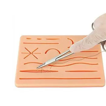 Surgical Silicone Suture Practice Pad 17*12*1.2 cm
