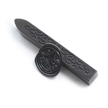 Сургучные палочки, антикварные сургучные палочки с фитилем для почтовых писем, ретро-винтажная сургучная печать One Size чёрный