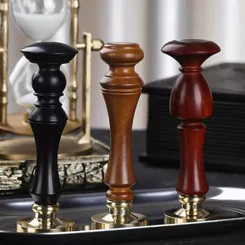 Сургучный штамп ручка деревянная удобная ручка многоцелевые ручки замена для открыток приглашения A