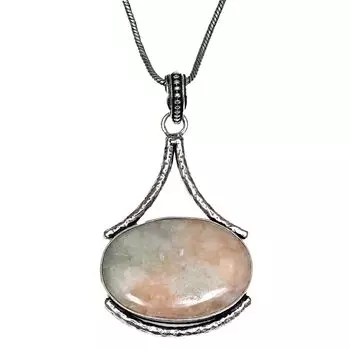 Suruntine Gemstone Handmade Women s Unisex Silver Jewelry Pendant 2.5