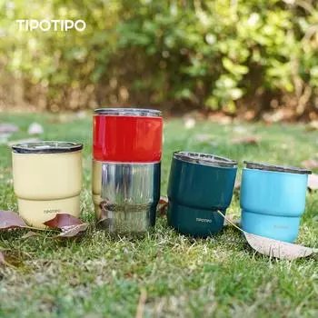 SUS304 stainless steel coffee cup, double-layer vacuum insulated thermos cup, beverage cup, suitable for men and women, 12 color 255ml бирюзовый