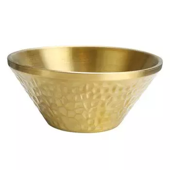 SUS304 Stainless Steel Insulated Soup Bowls Unbreakable Cereal Bowl for Sauces Rice Noodle 18cm