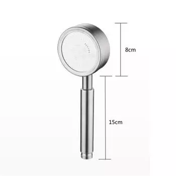 SUS 304 Нержавеющая сталь Ручной душ высокого давления для ванной комнаты серебряный