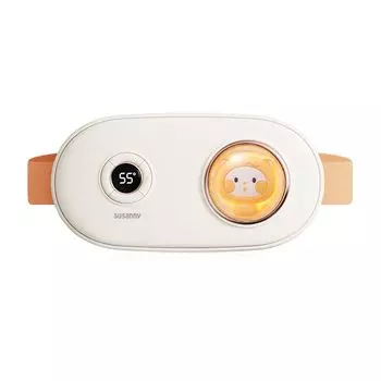 Susanny Waist Hot Belt Heating Waist Belt Support Belt Abdominal Relaxation EMS Vibration Waist EMS 5 типов регулировки 3-ступенчатый нагреватель ЖК-дисплей белый