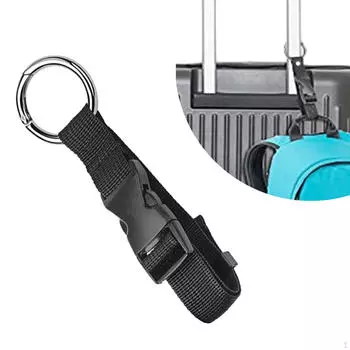 существенный: Регулируемый ремень для багажа и рюкзаков чёрный