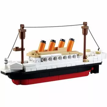 SuSenGo Building Blocks Titanic Ship Boat 3D Model Educational Gift for Kids 194 Pieces
