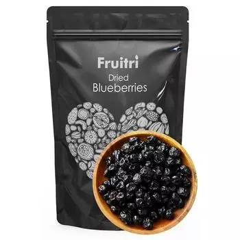 Сушеная черника Fruitri Organics, натурально высушенные фрукты, 400 грамм