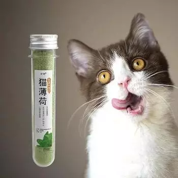 Сушеная кошачья мята для кошек Натуральная кошачья мята для домашних кошек Порошок кошачьей мяты для кошек Успокаивающий коврик для кошек Подстилка для кошек Товары для кошек 50ml