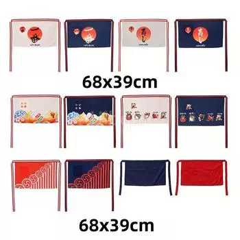 Sushi Chef Aprons Hotel Catering Cooking Kitchen Apron Japan Style Restaurant Teppanyaki Waiter Workwear Pinafore Short Apron