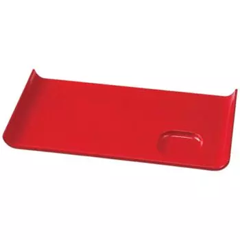 Sushi Plate 92 Sauce Heian Serving Made in Japan J-kitchens (Rectangular Plate) Plate, Double-Coated Red, Shatter-Resistant Plate,