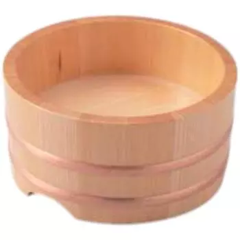 Sushi Plate Wooden Sawara Udon Made in Japan J-kitchens (Rectangular) 5-inch Bowl, Shatter-Resistant,