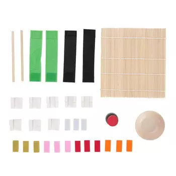 Sushi Play Food Set Simulation Sushi Model Food Pretend Play Kitchen Toy for Children