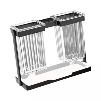 Сушильная корзина для палочек для еды с поддоном для слива Многофункциональный органайзер для хранения столовых приборов для домашней вечеринки, прилавок, ресторан, ложка