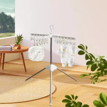 Сушильная стойка для детского белья, сложенная стойка для белья для младенцев, для дома,