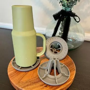 Сушилка для бутылок для фляг с водой и спортивных бутылок с водой, держатель из АБС-пластика, штабелируемый, не царапает, кухонные аксессуары для дома серый