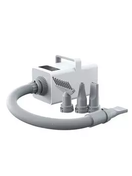 Сушилка для домашних животных, сушилка для собак, для крупных собак, для коммерческого использования, сенсорная панель управления, 4 типа насадок, регулировка объема воздуха/температуры (белый) белый