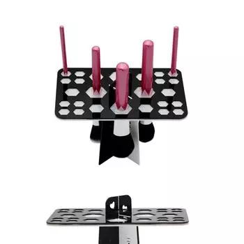 Сушилка для кистей для макияжа, 26 отверстий, держатель для кистей для макияжа, подставка для сушки кистей для макияжа чёрный