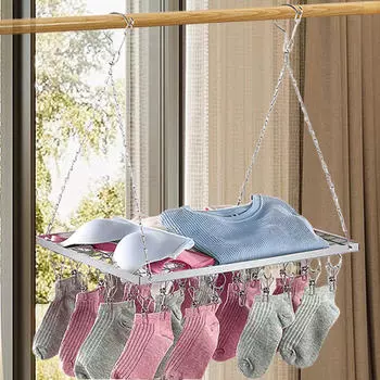 Сушилка для нижнего белья, подвесной зажим, прочная многофункциональная вешалка для носков, вешалка для белья для полотенец