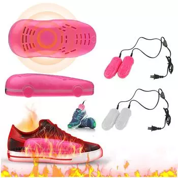 Сушилка для ног, сушилка для ботинок, сушилка для обуви, грелка для перчаток, электрическая сушилка для обуви, мини-портативная компактная машина, предназначенная для домашнего и наружного использования красный