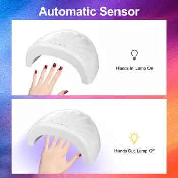 Сушилка для ногтей Лампа для ногтей 3 таймера Лампа для отверждения Быстросохнущая лампа для ногтей DIY Инструменты для маникюра EU Plug