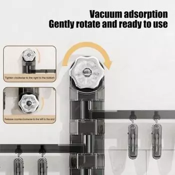 Сушилка для носков Yousheng, настенная, вращающаяся, вешалка для сушки, 28 зажимов, прочная, несущая, простая установка, сушилка для белья в ванной серый