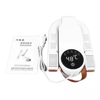 Сушилка для обуви белая, выдвижная, складная, с таймером и сенсорным экраном, бесшумная, портативная, электрическая