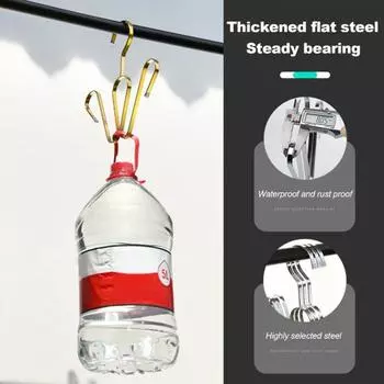 Сушилка для обуви из нержавеющей стали, двойной крючок, вешалка для обуви, осушитель, подвесной кожаный органайзер для обуви, шкаф-органайзер серебряный