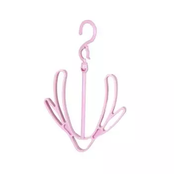 Сушилка для обуви PP 360 градусов вращающаяся ветрозащитная соединяемая вешалка для хранения обуви для шарфов шапок розовый