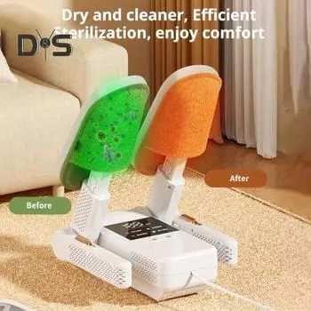 Сушилка для обуви с интеллектуальным таймером, 4 режима, регулируемый термостатический контроль, складная конструкция, устройство для быстрой сушки обуви US Plug