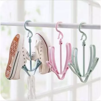 Сушилка для обуви, вращающаяся на 360 градусов, складная вешалка, крючок