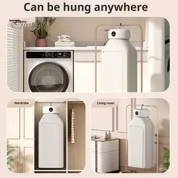 Сушилка для одежды Интеллектуальная система управления Большая вместимость Функция таймера Компактная конструкция Складная сушильная машина Сушилка для белья UK белый