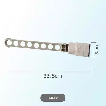 Сушилка для одежды на балконе, настенная сушилка для одежды, сушилка для ванной комнаты, экономия места в помещении, сушилка с 8 отверстиями серый