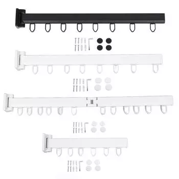 Сушилка для одежды Настенная стойка для белья Экономия места для балкона Ванная комната Алюминиевый сплав Style 1