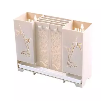 Сушилка для посуды для кухонной стойки 9,4x3x7,4 дюйма, универсальная с несколькими вариантами светло-серый