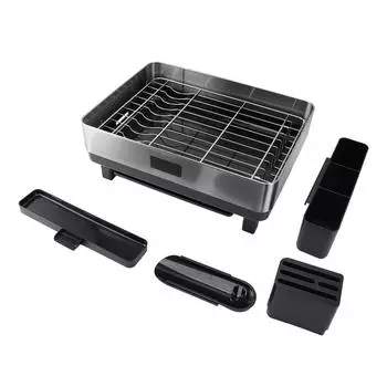 Сушилка для посуды из нержавеющей стали, устойчивая к высоким температурам, легко моется, экономит место Single Layer B